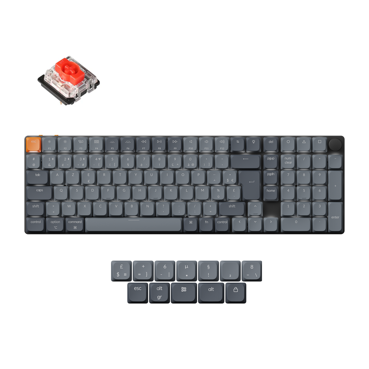 Keychron K17 Max QMK Wireless Custom Mechanical Keyboard ISO Layout Collection