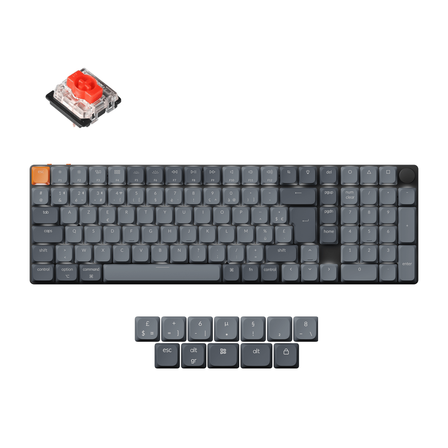 Keychron K17 Max QMK Wireless Custom Mechanical Keyboard ISO Layout Collection
