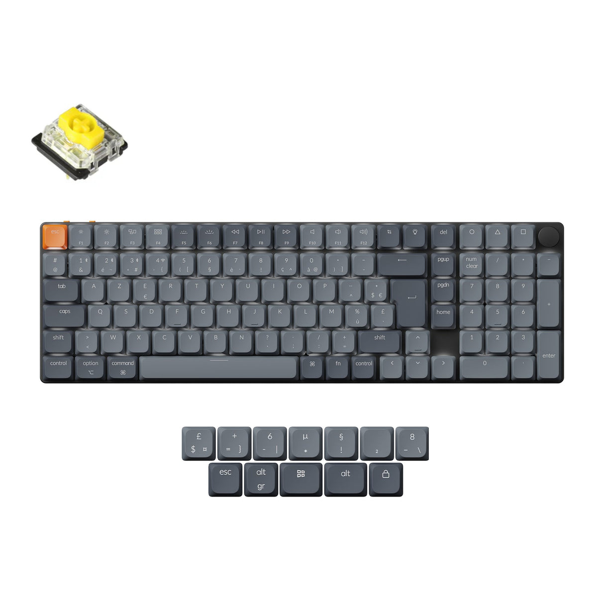 Keychron K17 Max QMK Wireless Custom Mechanical Keyboard ISO Layout Collection