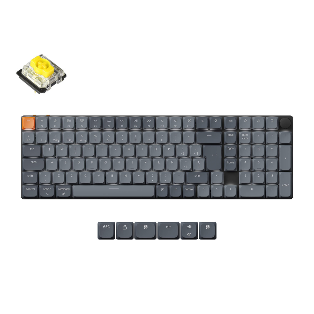 Keychron K17 Max QMK Wireless Custom Mechanical Keyboard ISO Layout Collection