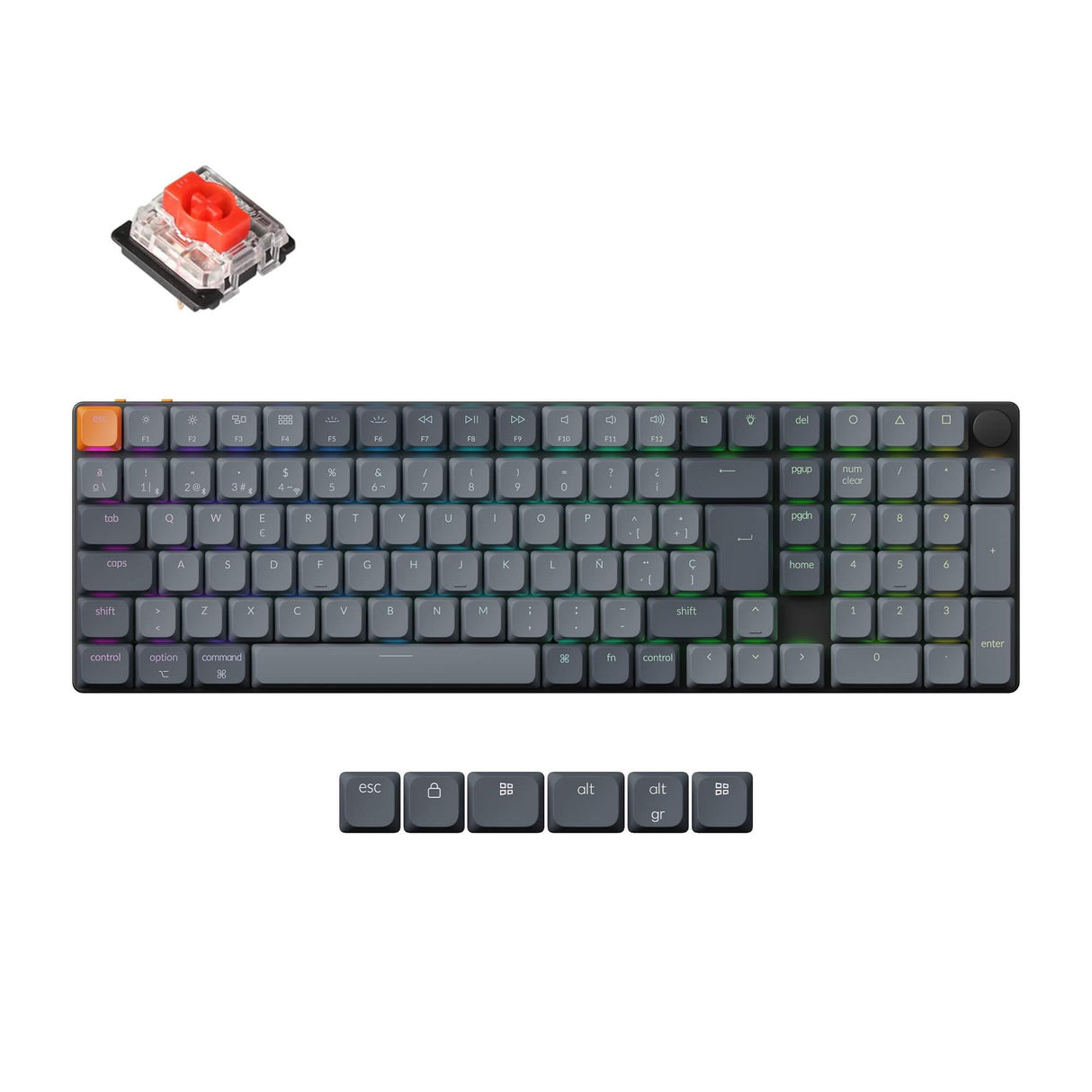 Keychron K17 Max QMK Wireless Custom Mechanical Keyboard ISO Layout Collection
