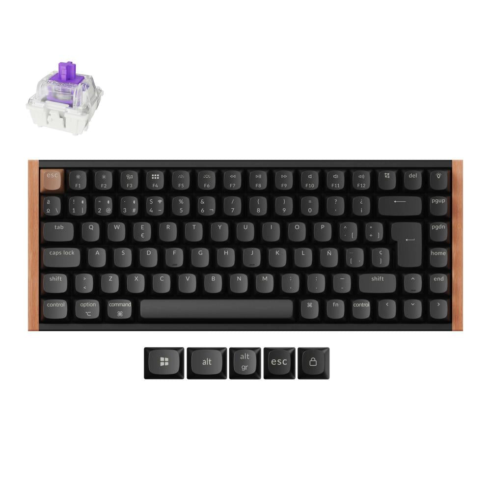 Colección de teclado personalizado con interruptor magnético inalámbrico Keychron K2 HE diseño ISO
