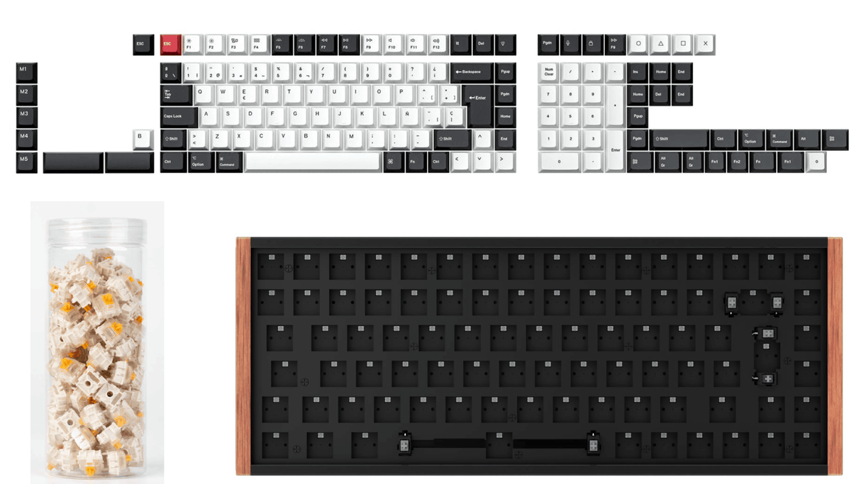 Colección de teclado personalizado con interruptor magnético inalámbrico Keychron K2 HE diseño ISO