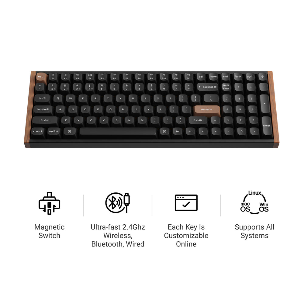 Keychron K4 HE Wireless Magnetic Switch Custom Keyboard(US Layout)