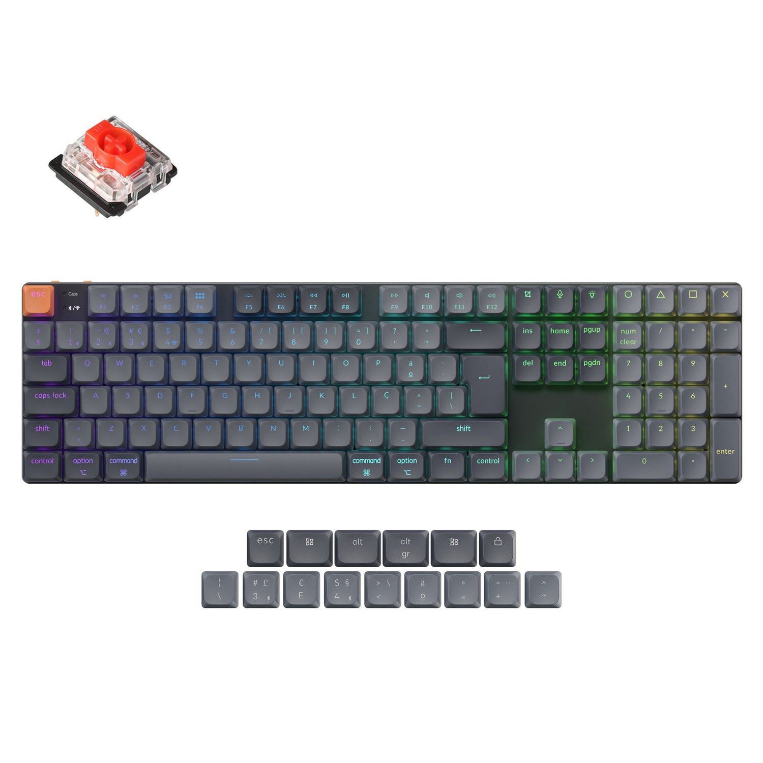 Keychron K5 Max QMK Wireless Custom Mechanical Keyboard ISO Layout Collection