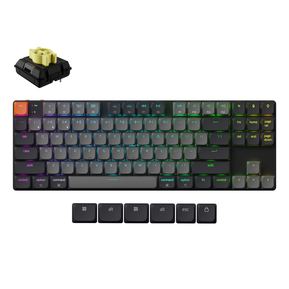 Keychron K1 QMK Wireless Mechanical Keyboard (Version 6) (US ANSI Keyboard)