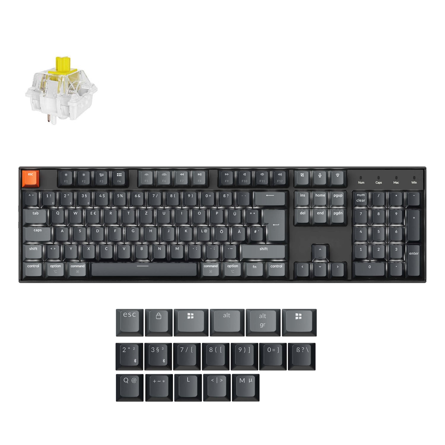 Keychron K10 QMK Wireless Mechanical Keyboard ISO Layout Collection (Version 2)