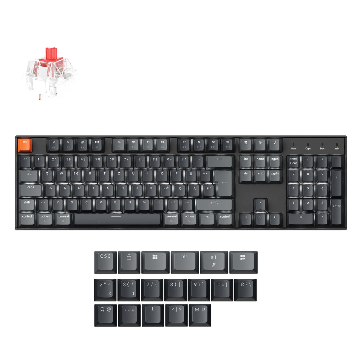 Keychron K10 QMK Wireless Mechanical Keyboard ISO Layout Collection (Version 2)