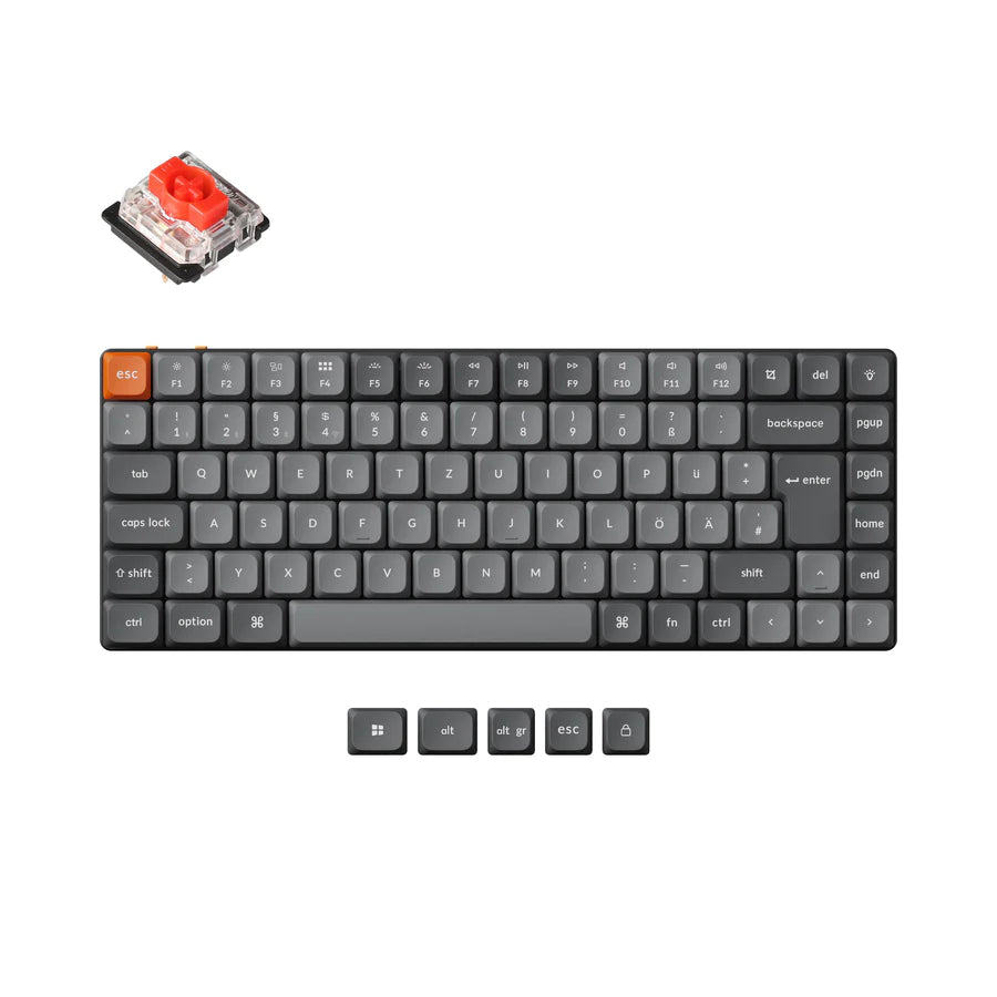Colección de teclado mecánico personalizado inalámbrico Keychron K3 Max QMK/VIA con distribución ISO