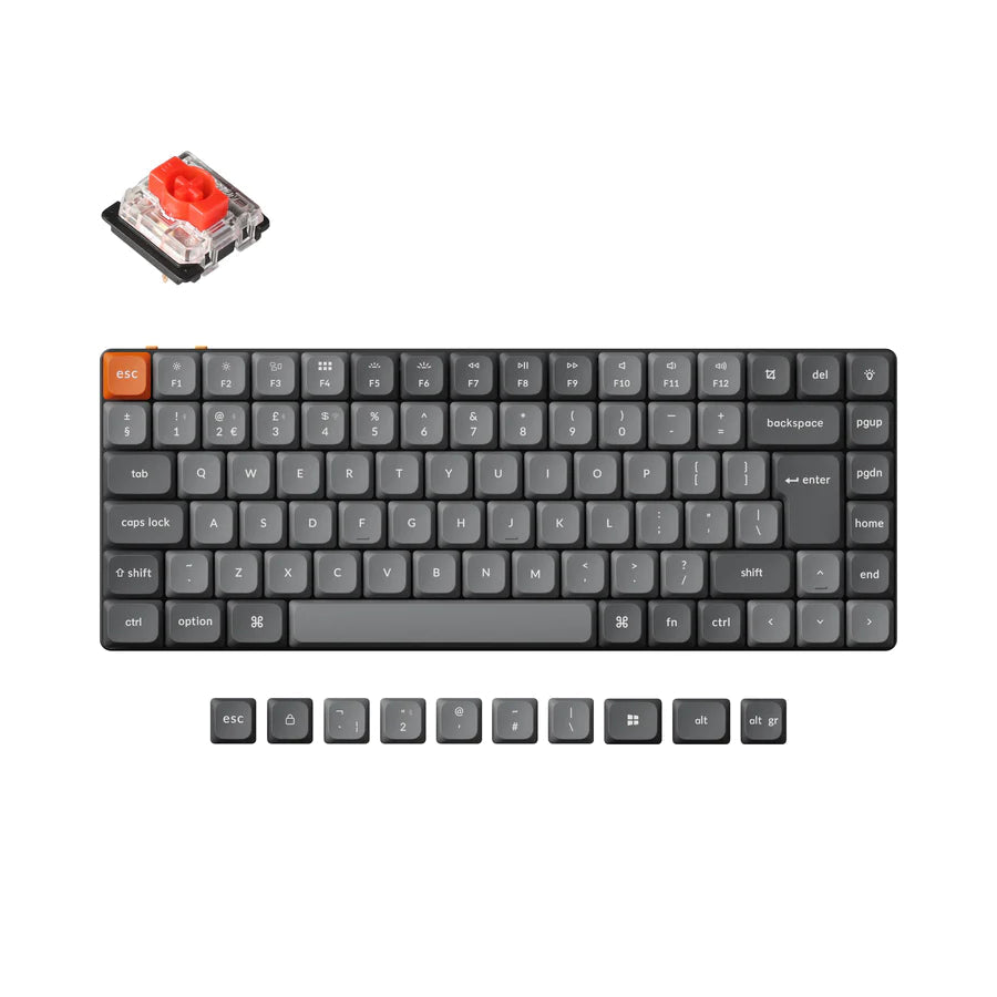 Colección de teclado mecánico personalizado inalámbrico Keychron K3 Max QMK/VIA con distribución ISO