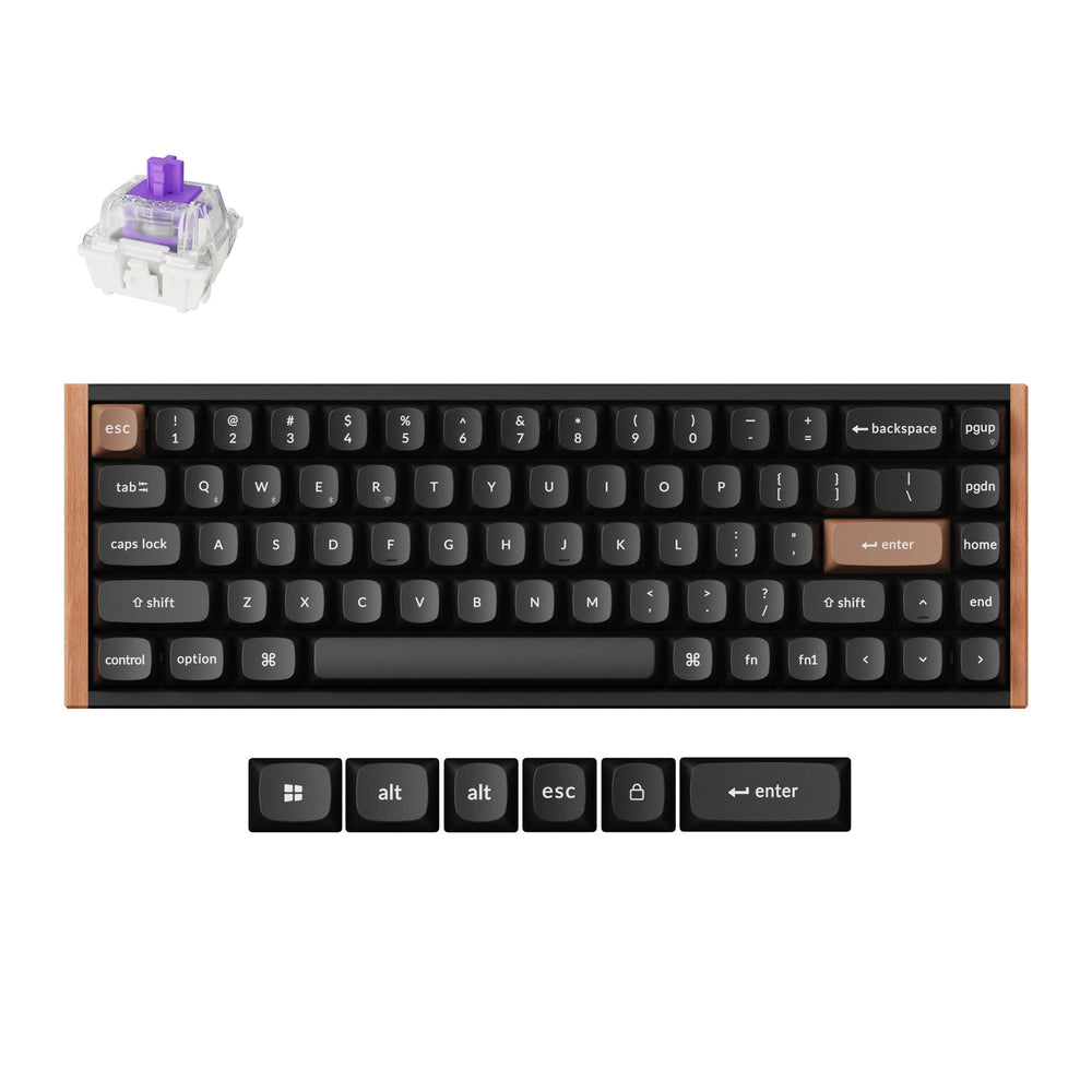 Teclado inalámbrico Keychron K6 HE con interruptores magnéticos (disposición US)