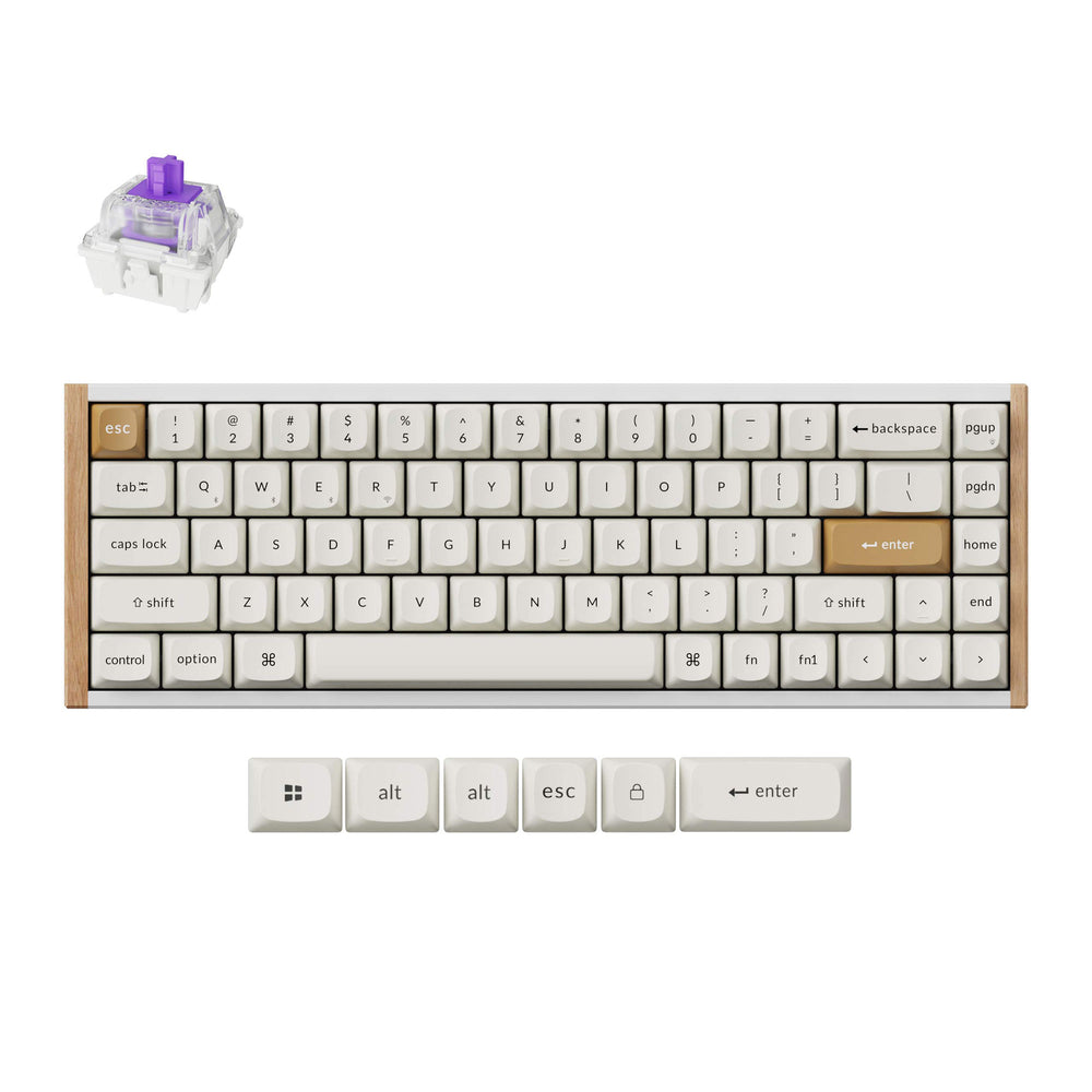 Teclado inalámbrico Keychron K6 HE con interruptores magnéticos (disposición US)