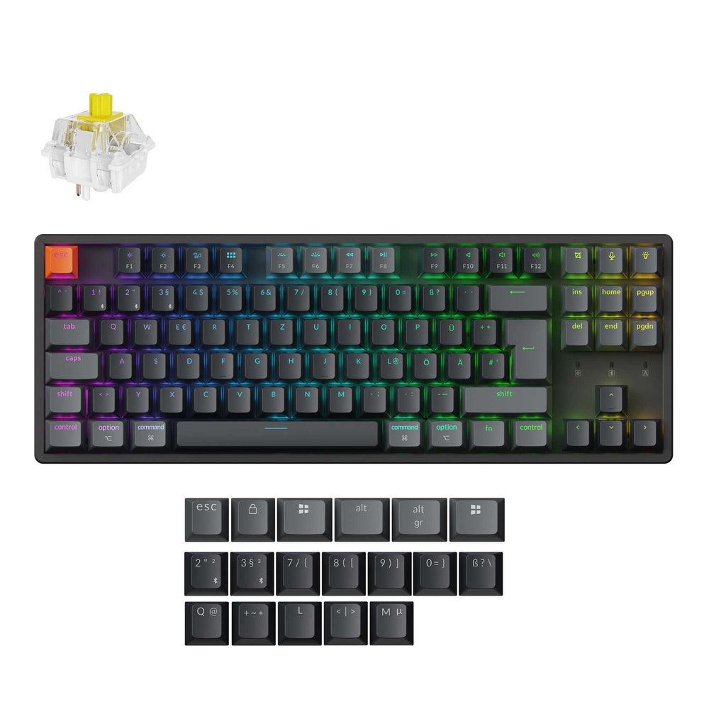 Keychron K8 QMK Wireless Mechanical Keyboard ISO Layout Collection (Version 2)