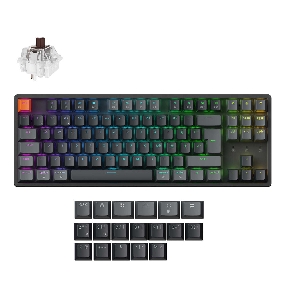 Keychron K8 QMK Wireless Mechanical Keyboard ISO Layout Collection (Version 2)