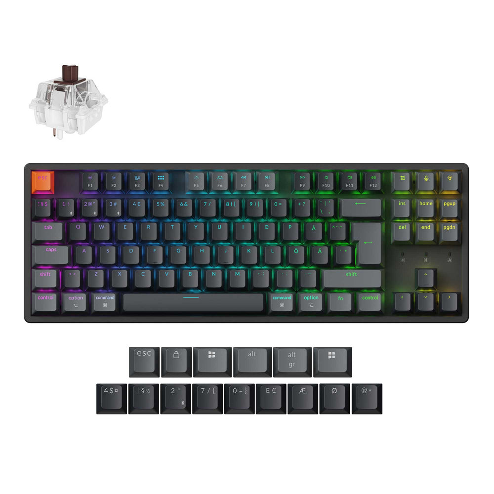 Keychron K8 QMK Wireless Mechanical Keyboard ISO Layout Collection (Version 2)
