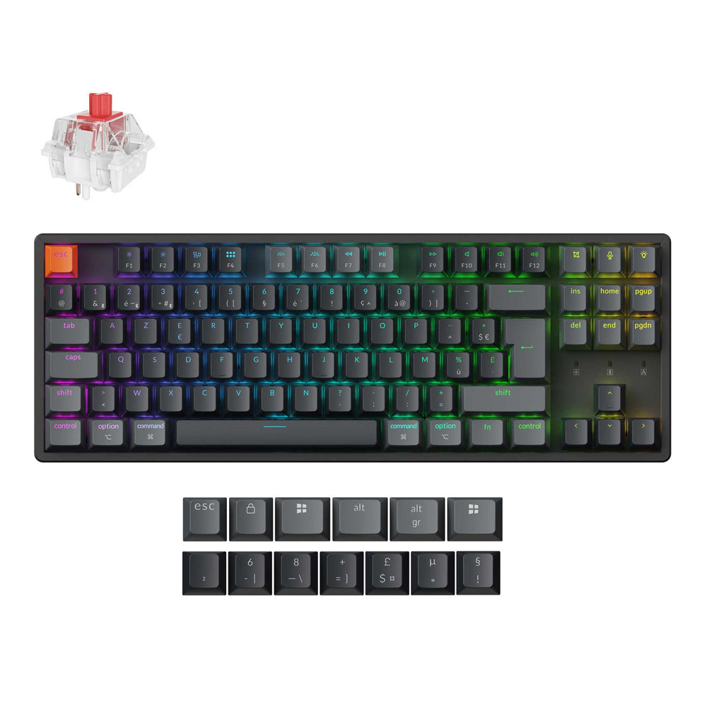 Keychron K8 QMK Wireless Mechanical Keyboard ISO Layout Collection (Version 2)