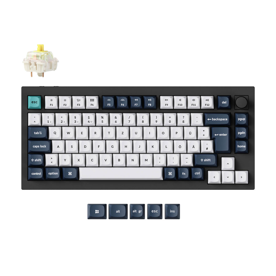 Colección de teclados mecánicos personalizados inalámbricos Keychron Q1 Max QMK/VIA con distribución ISO