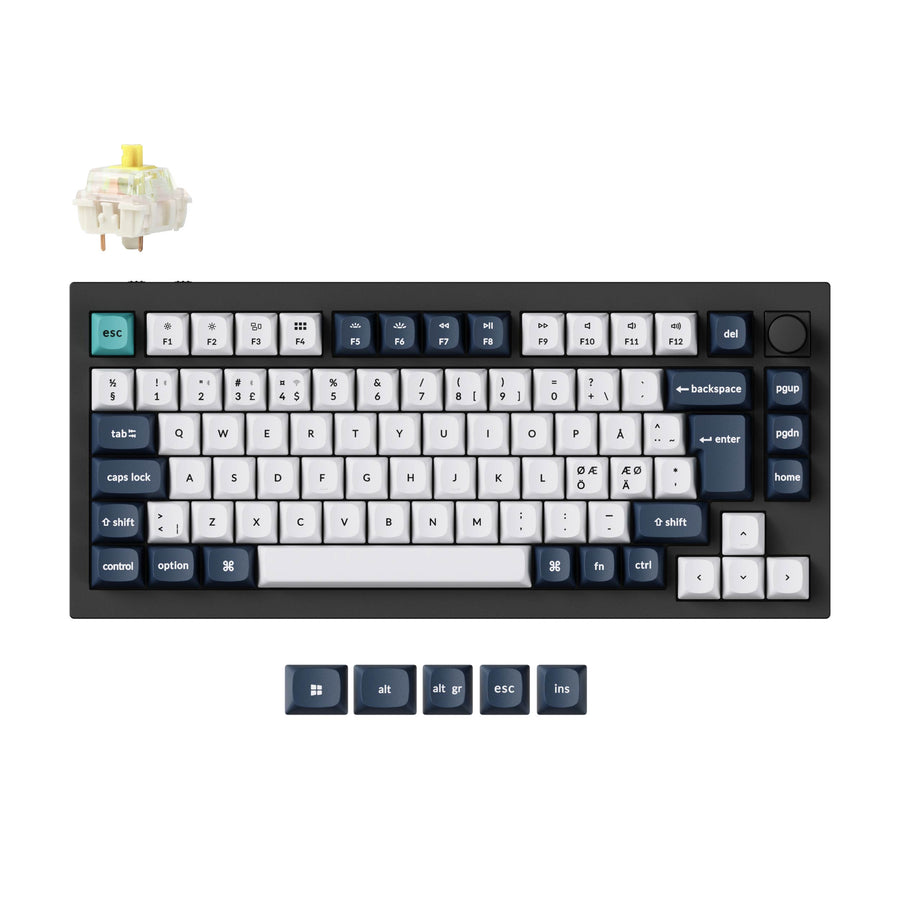 Colección de teclados mecánicos personalizados inalámbricos Keychron Q1 Max QMK/VIA con distribución ISO
