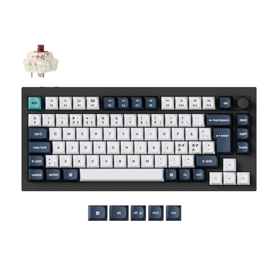 Colección de teclados mecánicos personalizados inalámbricos Keychron Q1 Max QMK/VIA con distribución ISO