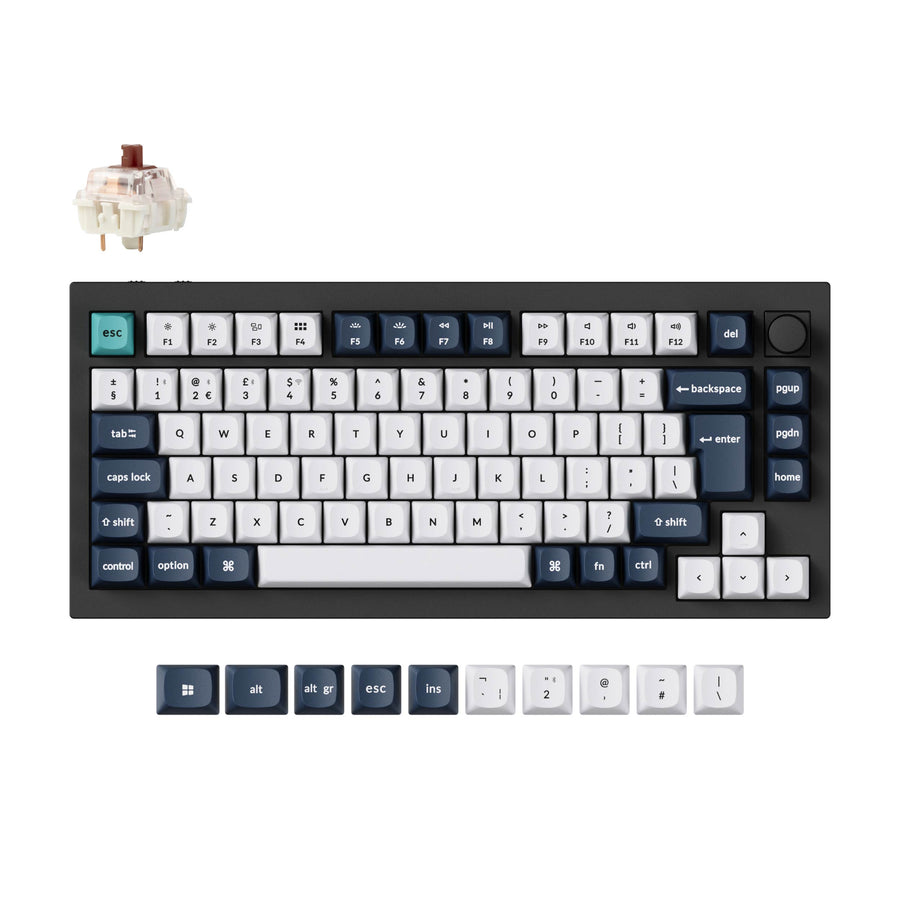 Colección de teclados mecánicos personalizados inalámbricos Keychron Q1 Max QMK/VIA con distribución ISO