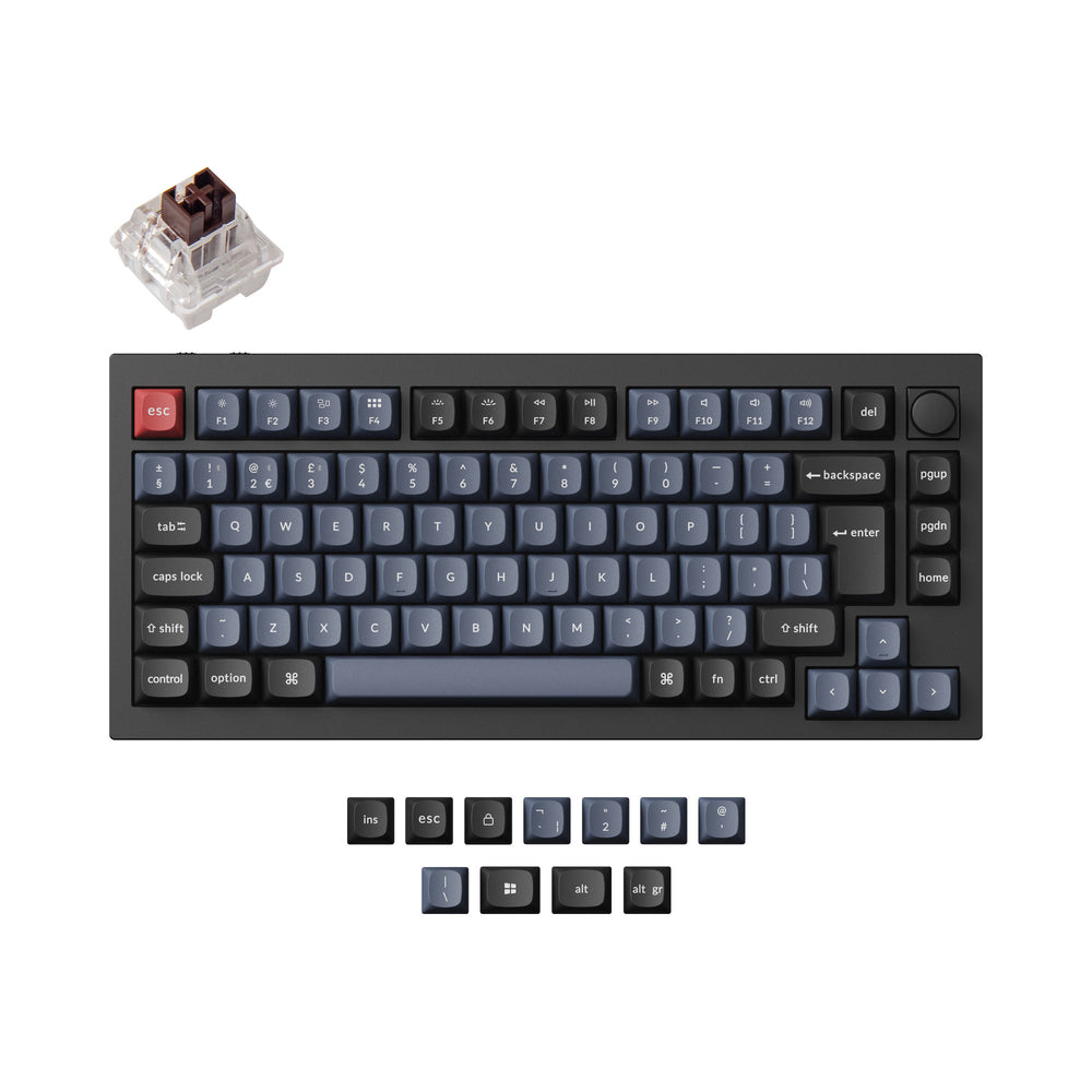 Colección de teclados mecánicos personalizados inalámbricos Keychron Q1 Pro QMK/VIA con distribución ISO