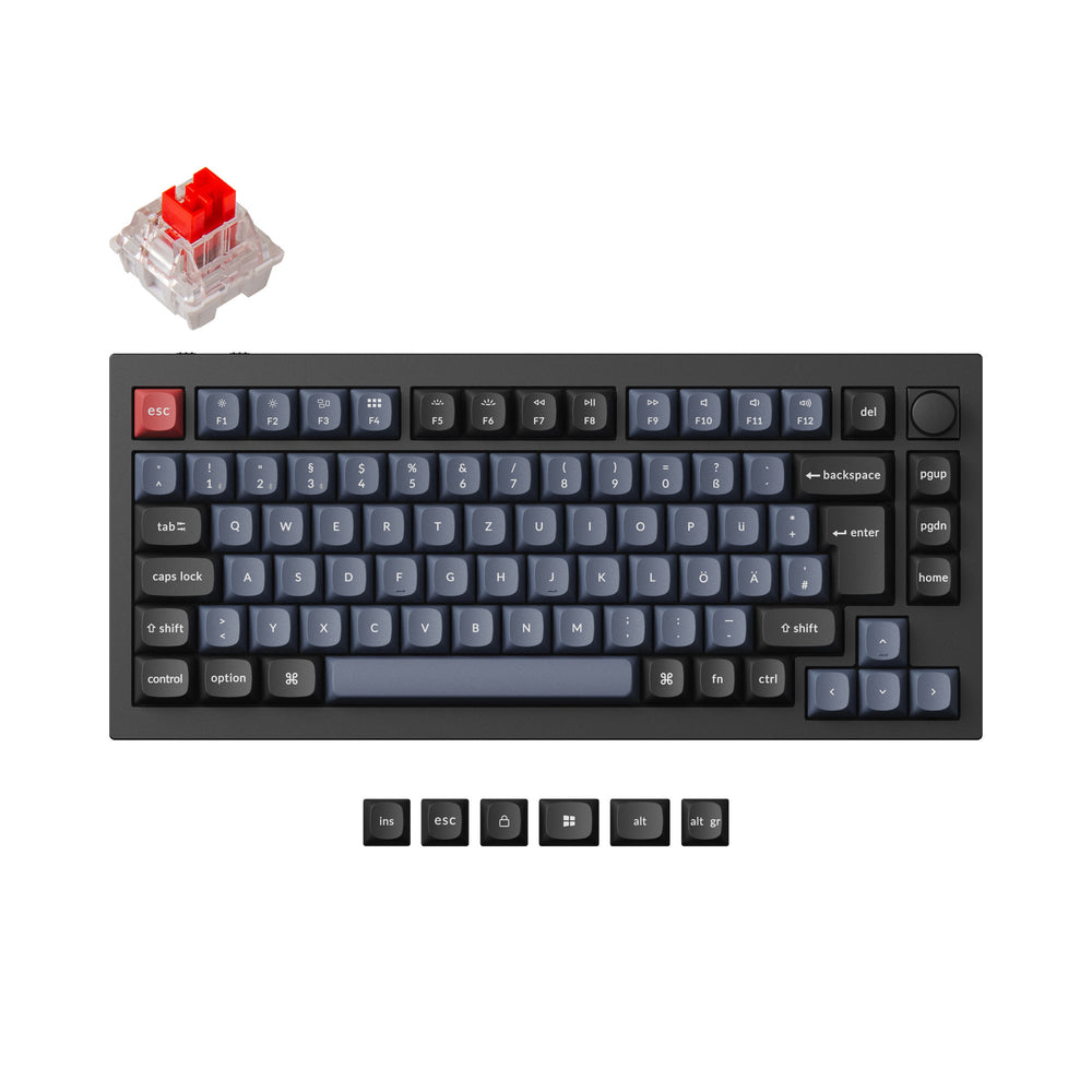 Colección de teclados mecánicos personalizados inalámbricos Keychron Q1 Pro QMK/VIA con distribución ISO