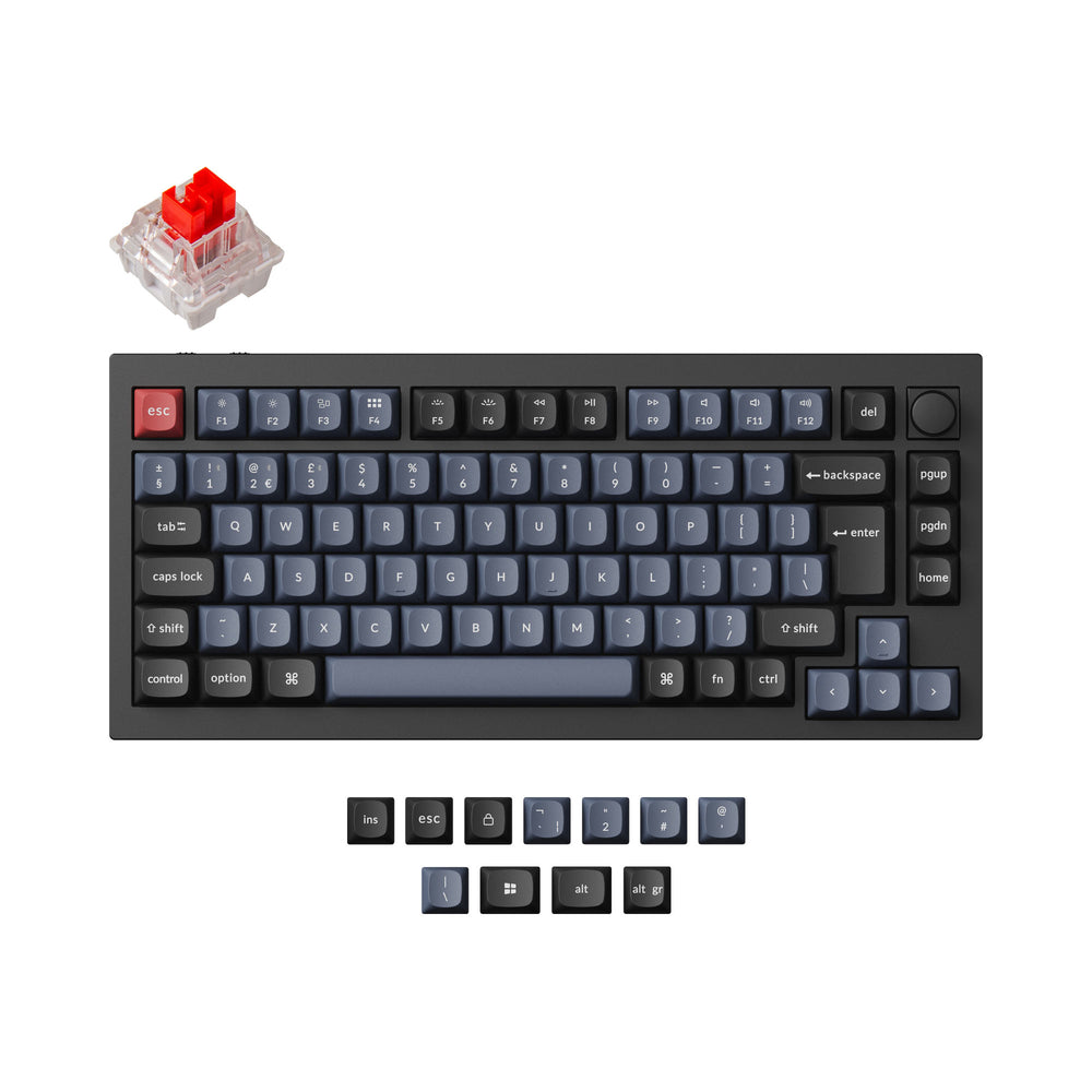 Colección de teclados mecánicos personalizados inalámbricos Keychron Q1 Pro QMK/VIA con distribución ISO