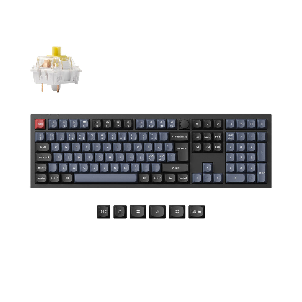 Colección de teclados mecánicos personalizados inalámbricos Keychron Q6 Pro QMK/VIA con distribución ISO
