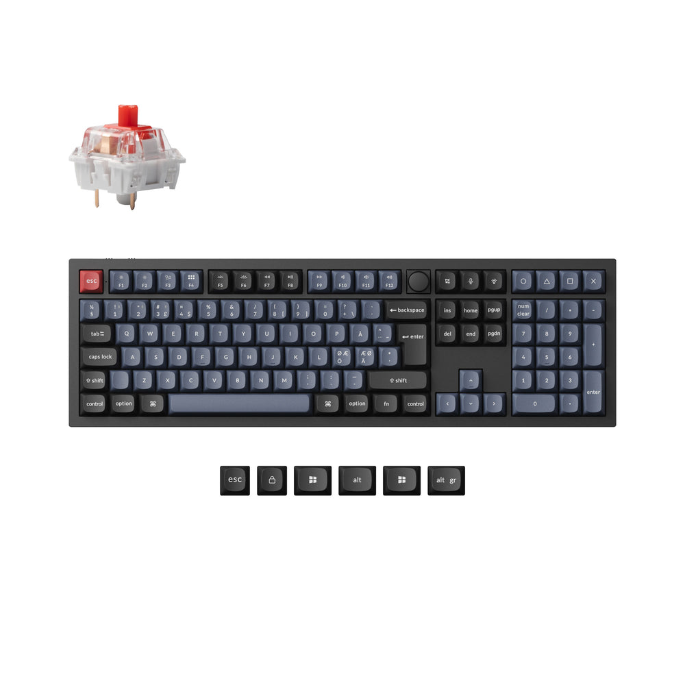 Colección de teclados mecánicos personalizados inalámbricos Keychron Q6 Pro QMK/VIA con distribución ISO