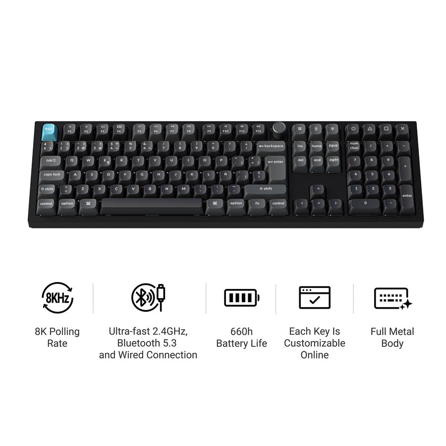 Keychron Q6 Ultra 8K Wireless Custom Mechanical Keyboard ISO Layout Collection