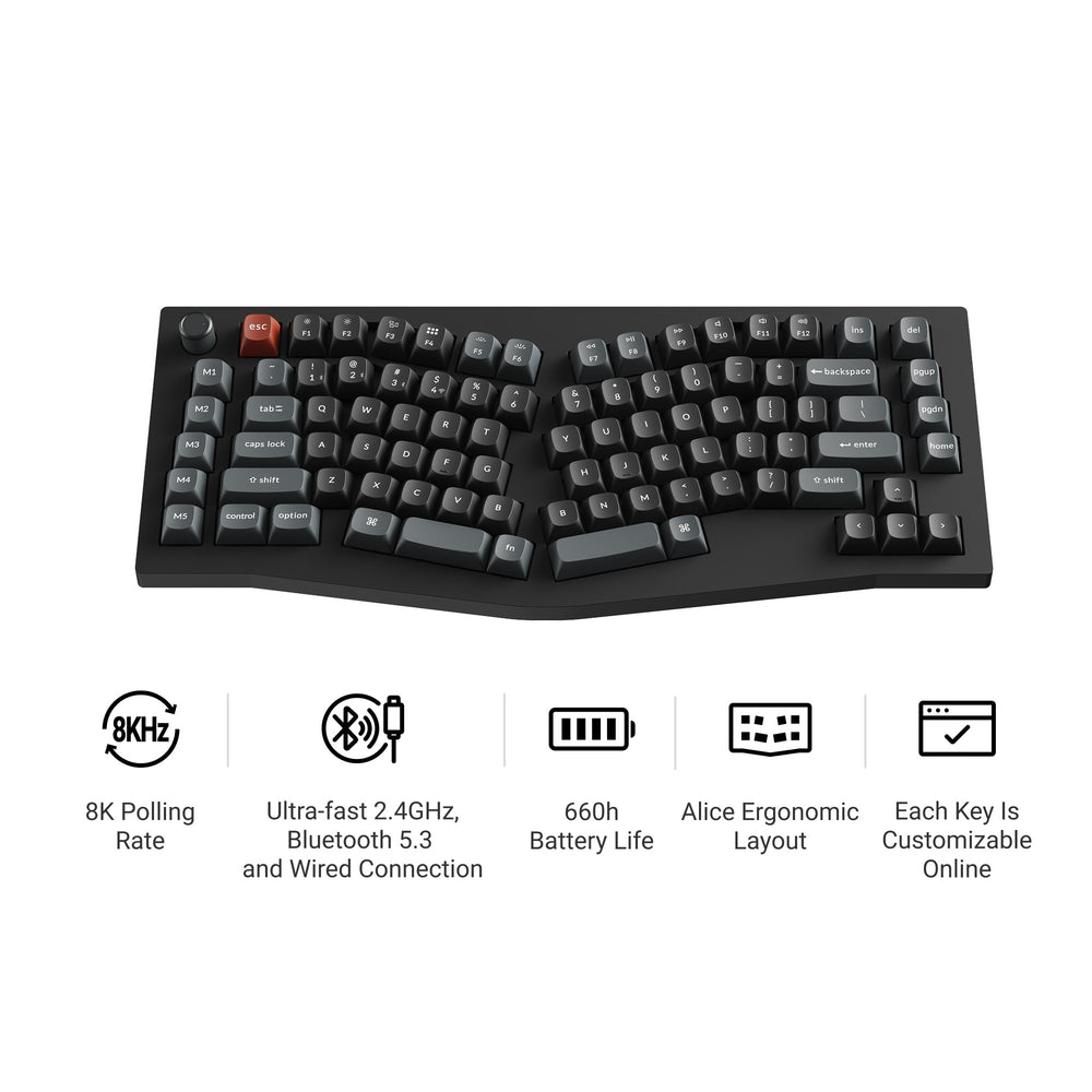 Keychron V10 Ultra 8K Wireless Custom Mechanical Keyboard (US ANSI Layout)