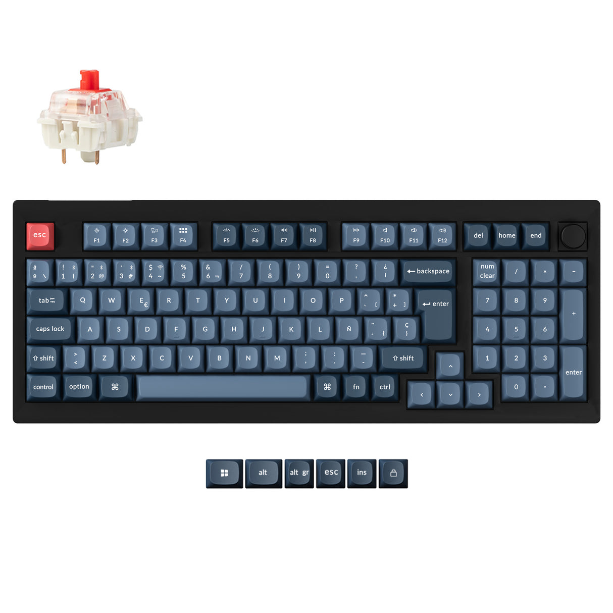 Keychron V5 Max QMK Wireless Custom Mechanical Keyboard ISO Layout Collection