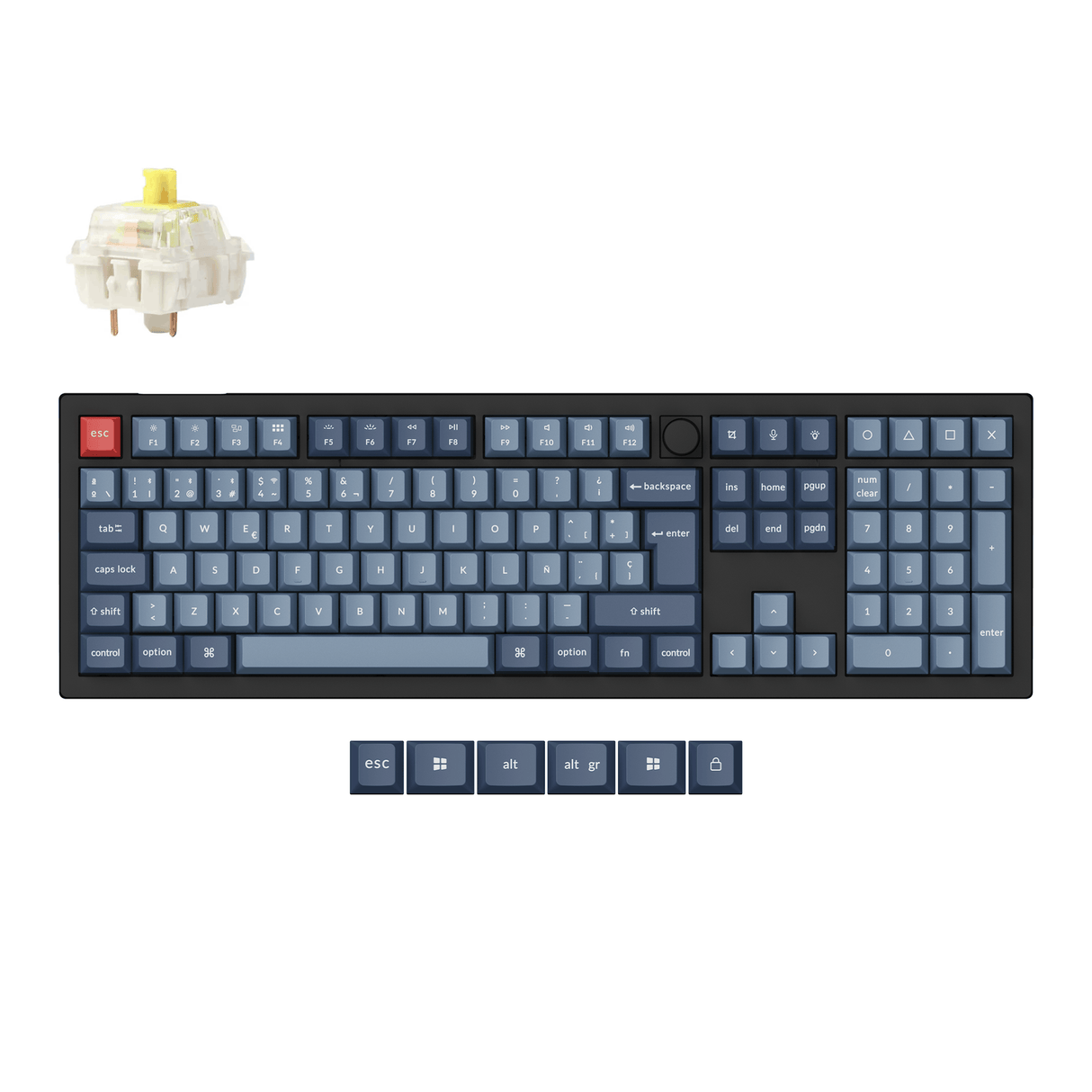 Keychron V6 Max QMK Wireless Custom Mechanical Keyboard ISO Layout Collection