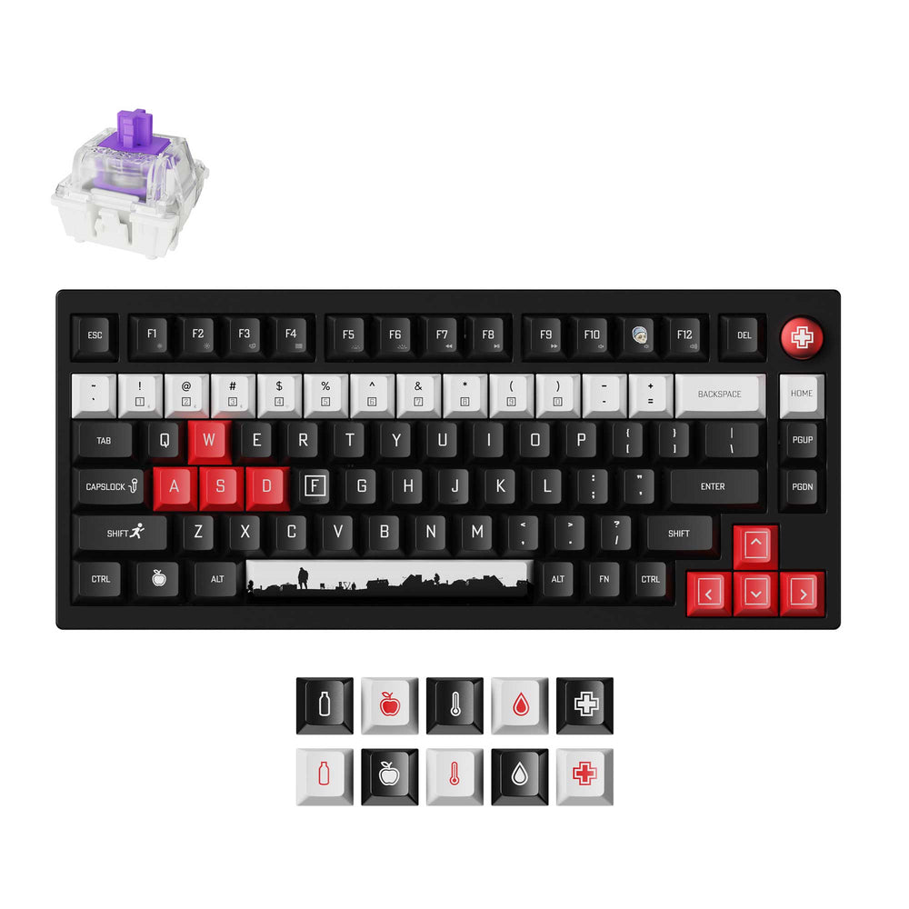 DayZ Special Edition Wireless Magnetic Switch Custom Keyboard (US ANSI Layout)