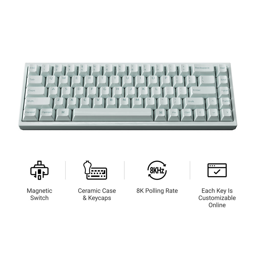 Keychron Q16 HE 8K Wired Magnetic Switch Keyboard ISO Layout Collection