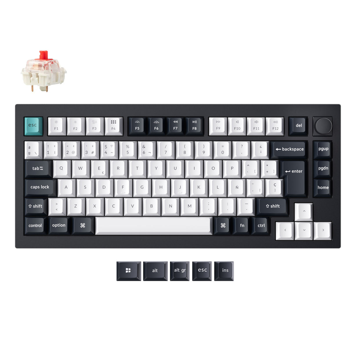 Colección de teclados mecánicos personalizados inalámbricos Keychron Q1 Max QMK/VIA con distribución ISO