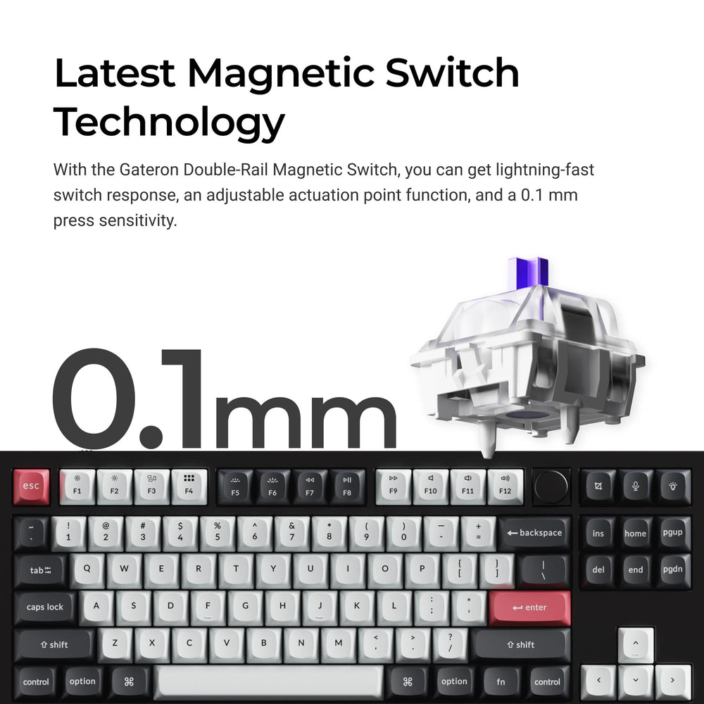 Teclado Personalizado Inalámbrico Keychron Q3 HE QMK (Distribución US)