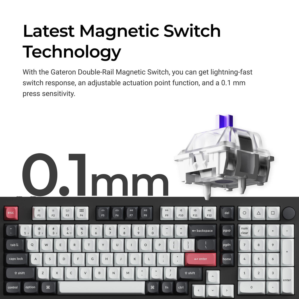 Keychron Q5 HE QMK Wireless Custom Keyboard (US Layout)