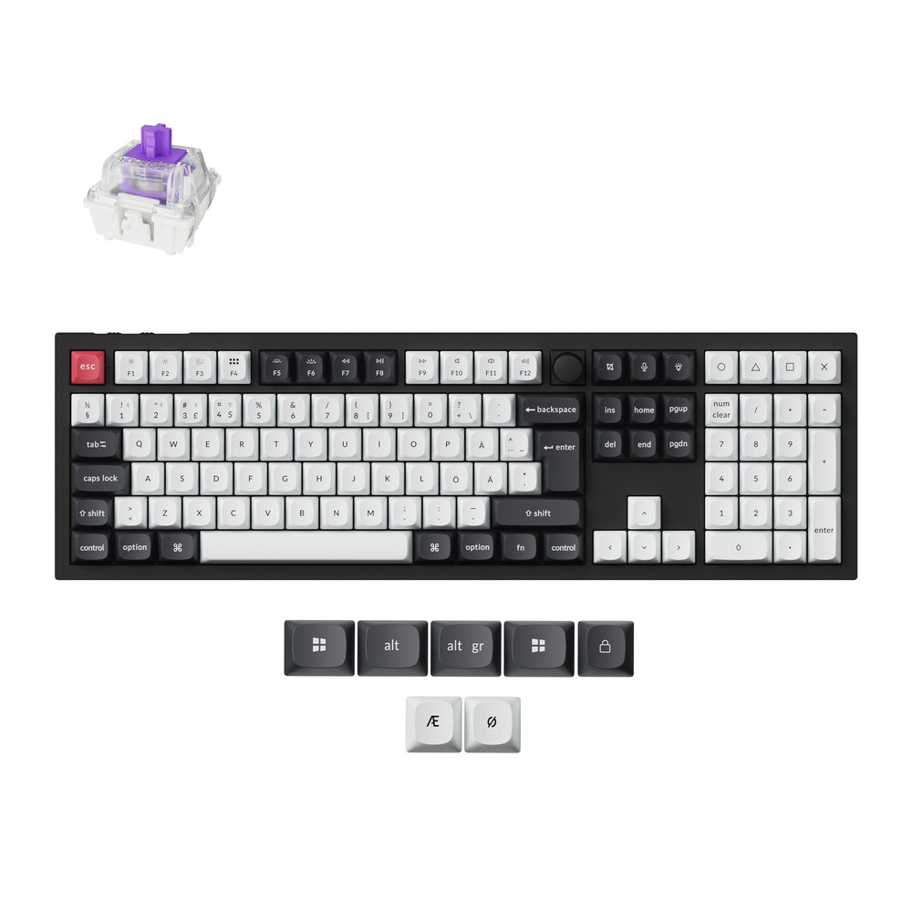 Keychron Q6 HE QMK Wireless Custom Keyboard ISO Layout Collection