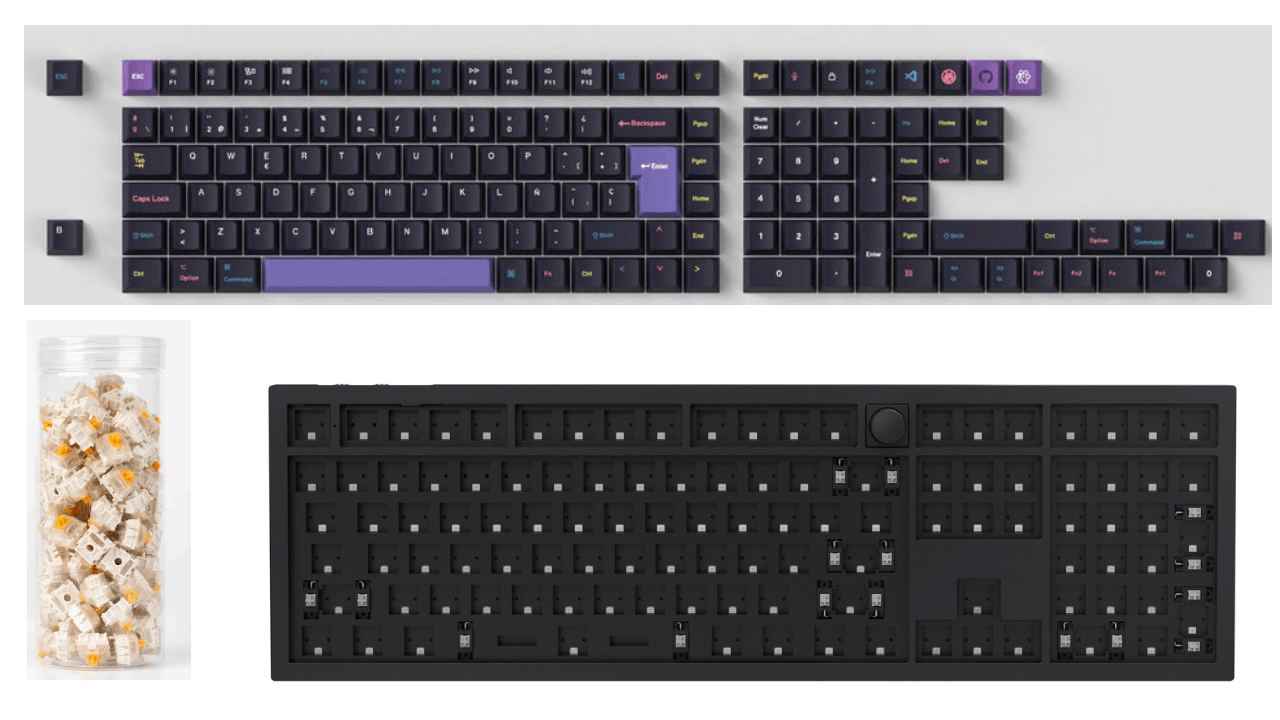 Keychron Q6 HE QMK Wireless Custom Keyboard ISO Layout Collection
