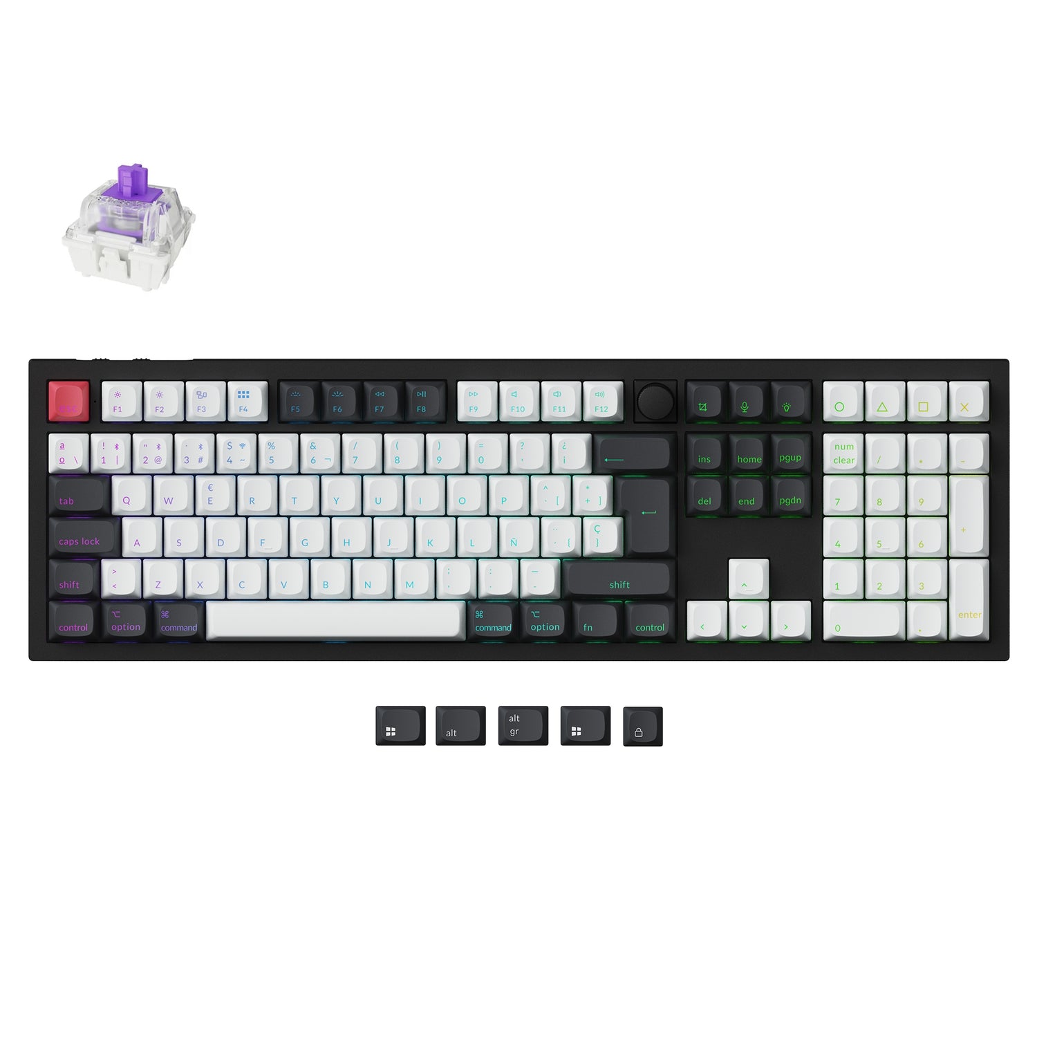 Keychron Q6 HE QMK Wireless Custom Keyboard ISO Layout Collection