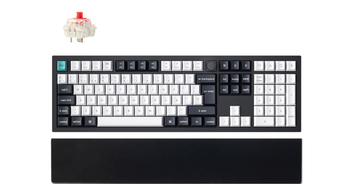 Combo: Keychron Q6 Max QMK Wireless Keyboard ISO Layout + Silicone Palm Rest