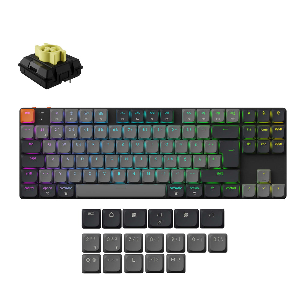 Keychron K1 QMK Wireless Mechanical Keyboard (ISO Layout) - Version 6
