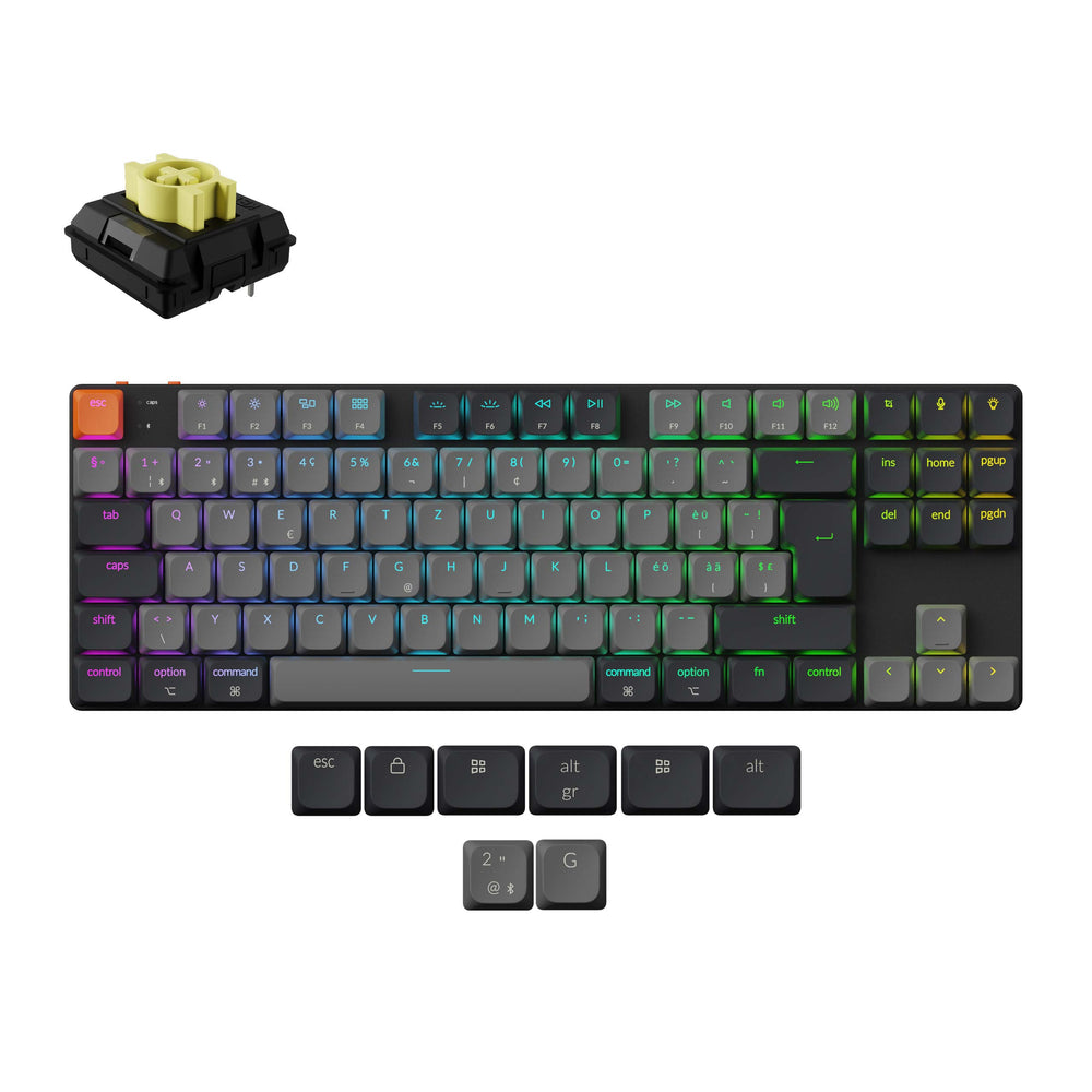 Keychron K1 QMK Wireless Mechanical Keyboard (ISO Layout) - Version 6