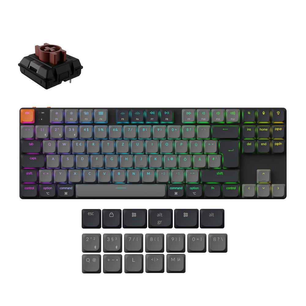 Keychron K1 QMK Wireless Mechanical Keyboard (ISO Layout) - Version 6