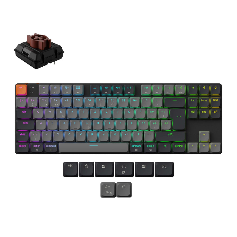 Keychron K1 QMK Wireless Mechanical Keyboard (ISO Layout) - Version 6