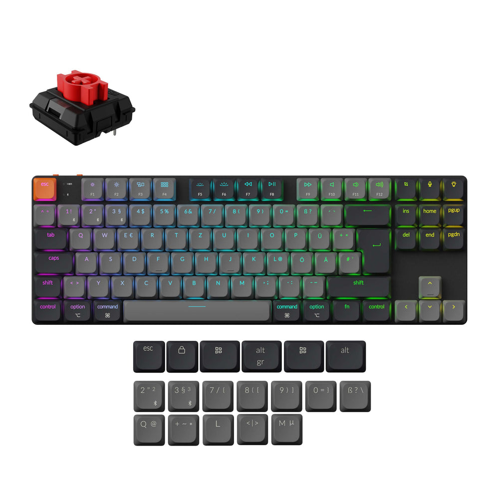 Keychron K1 QMK Wireless Mechanical Keyboard (ISO Layout) - Version 6