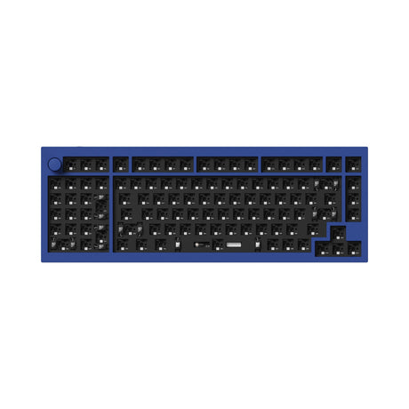 Keychron Q12 QMK VIA southpaw custom mechanical keyboard 96 percent full aluminum frame for Mac Window Linux barebone blue