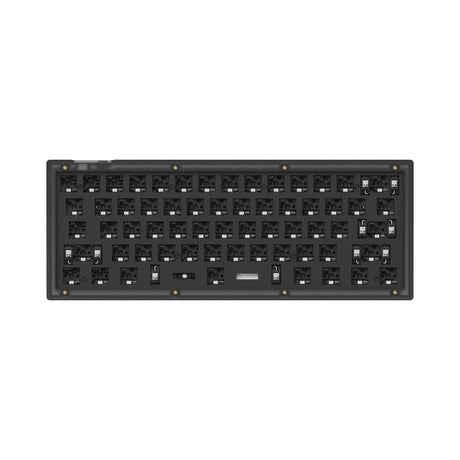 Keychron V4 QMK VIA custom mechanical keyboard 60 percent layout frosted black for Mac Windows iOS RGB backlight hot swappable barebone