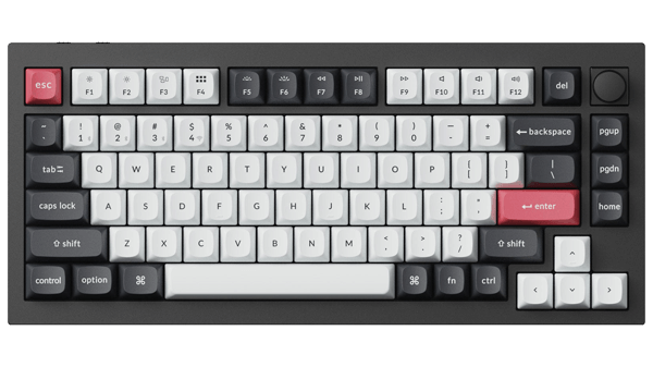 Keychron Q1 MAX（US/赤軸） Keychron Q1 Max QMK/VIA Wireless Custom Mechanical Keyboard (US